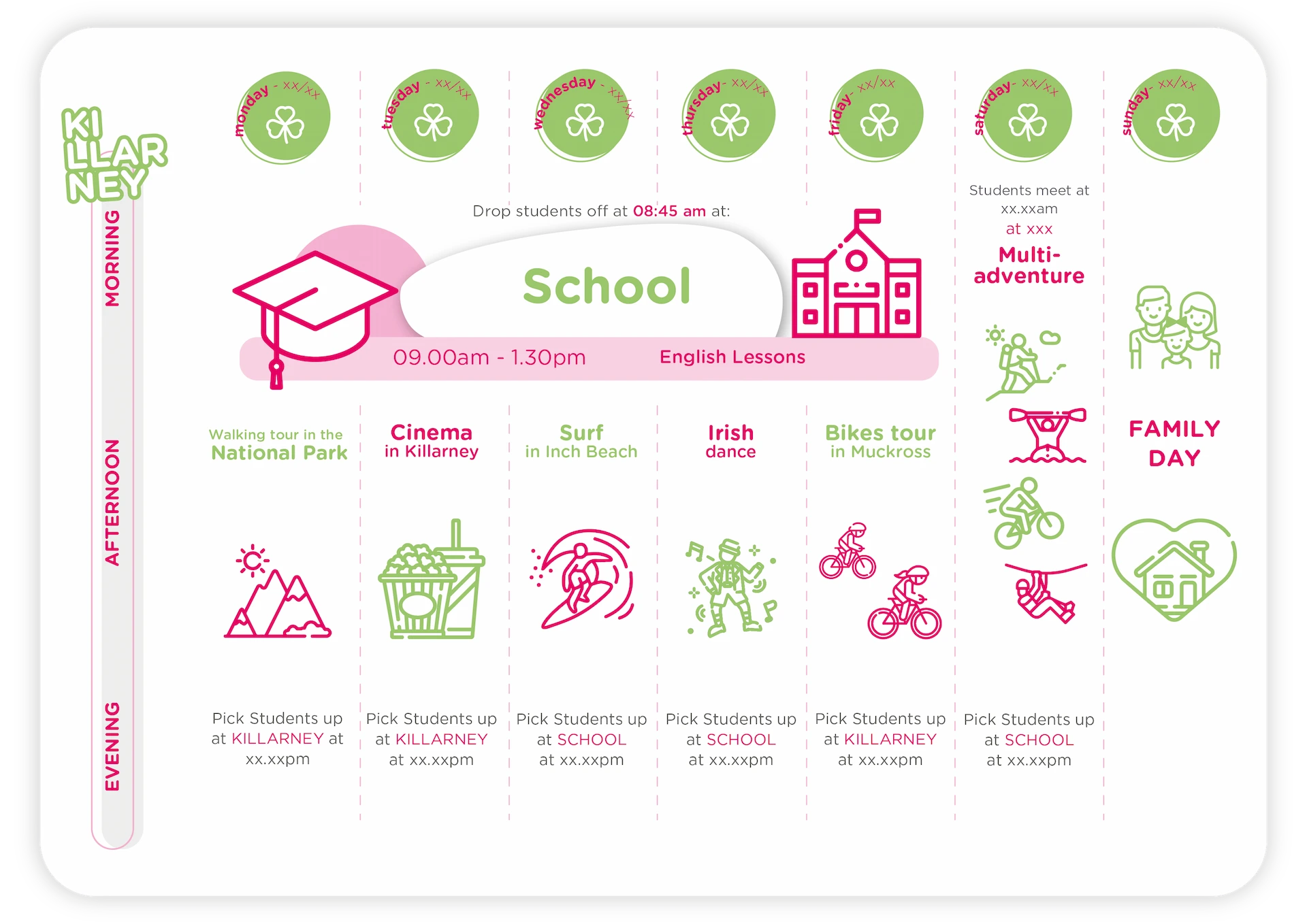 timetable killarney_Mesa de trabajo 1
