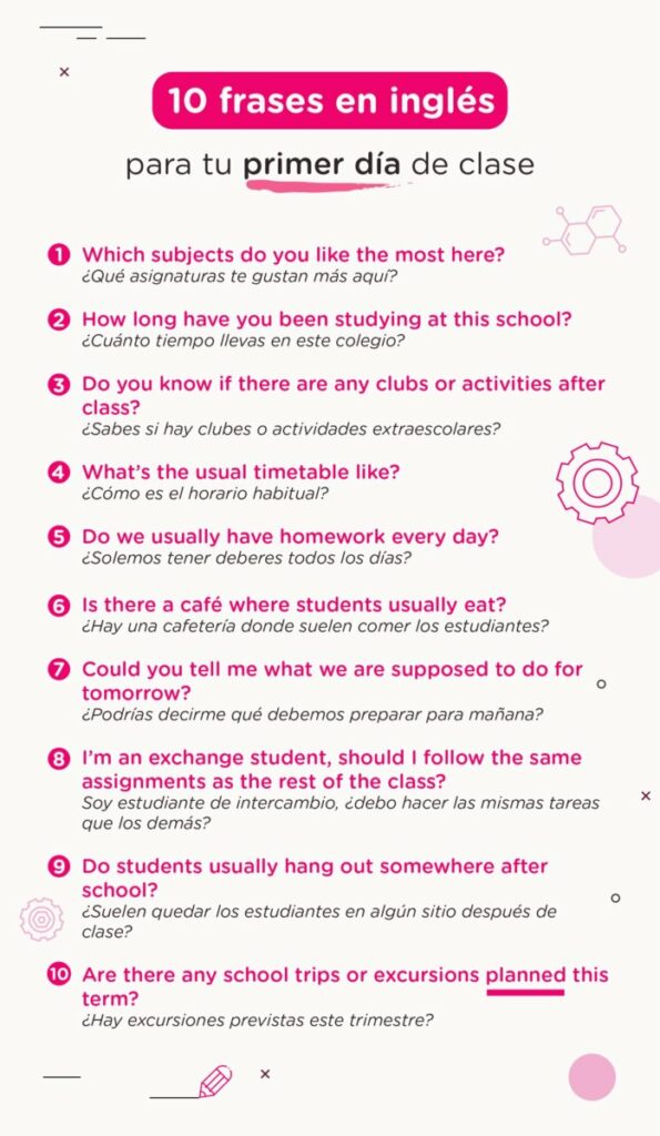 10 frases en inglés para sobrevivir tu primer día de clase en el extranjero (2)