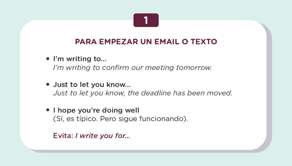 Writing en inglés expresiones que te harán sonar natural