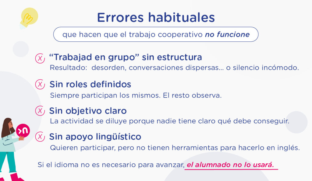 Errores habituales que hacen que el trabajo cooperativo no funcione