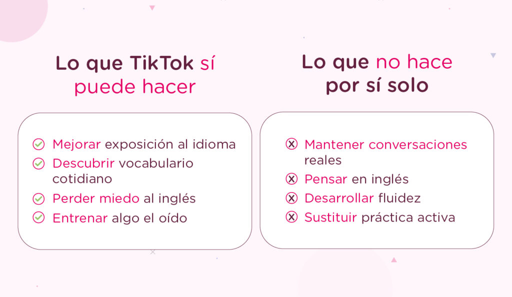 Tiktok e inglés pros
