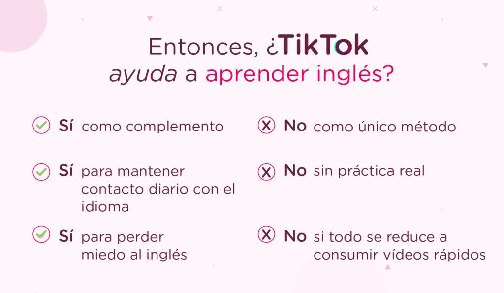 tiktok e inglés resumen