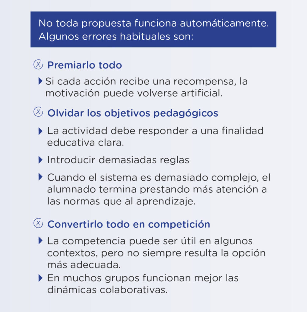 Errores frecuentes al aplicar la gamificación en inglés
