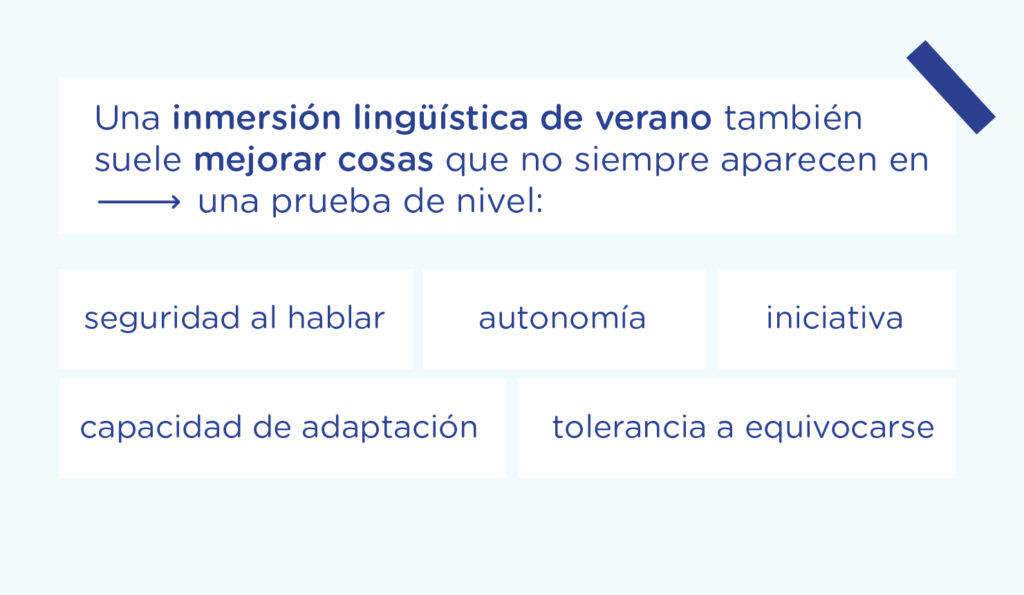 Inmersión lingüística de verano como aprovechar