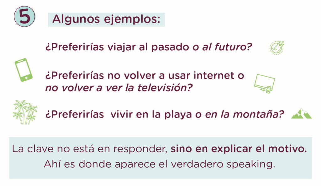 7 potentes actividades de speaking sin materiales