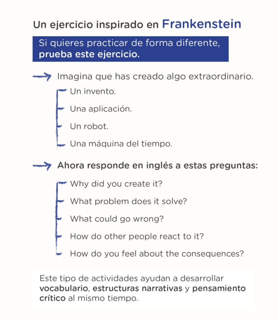 Mejorar tu writing en inglés 7 lecciones de Frankenstein