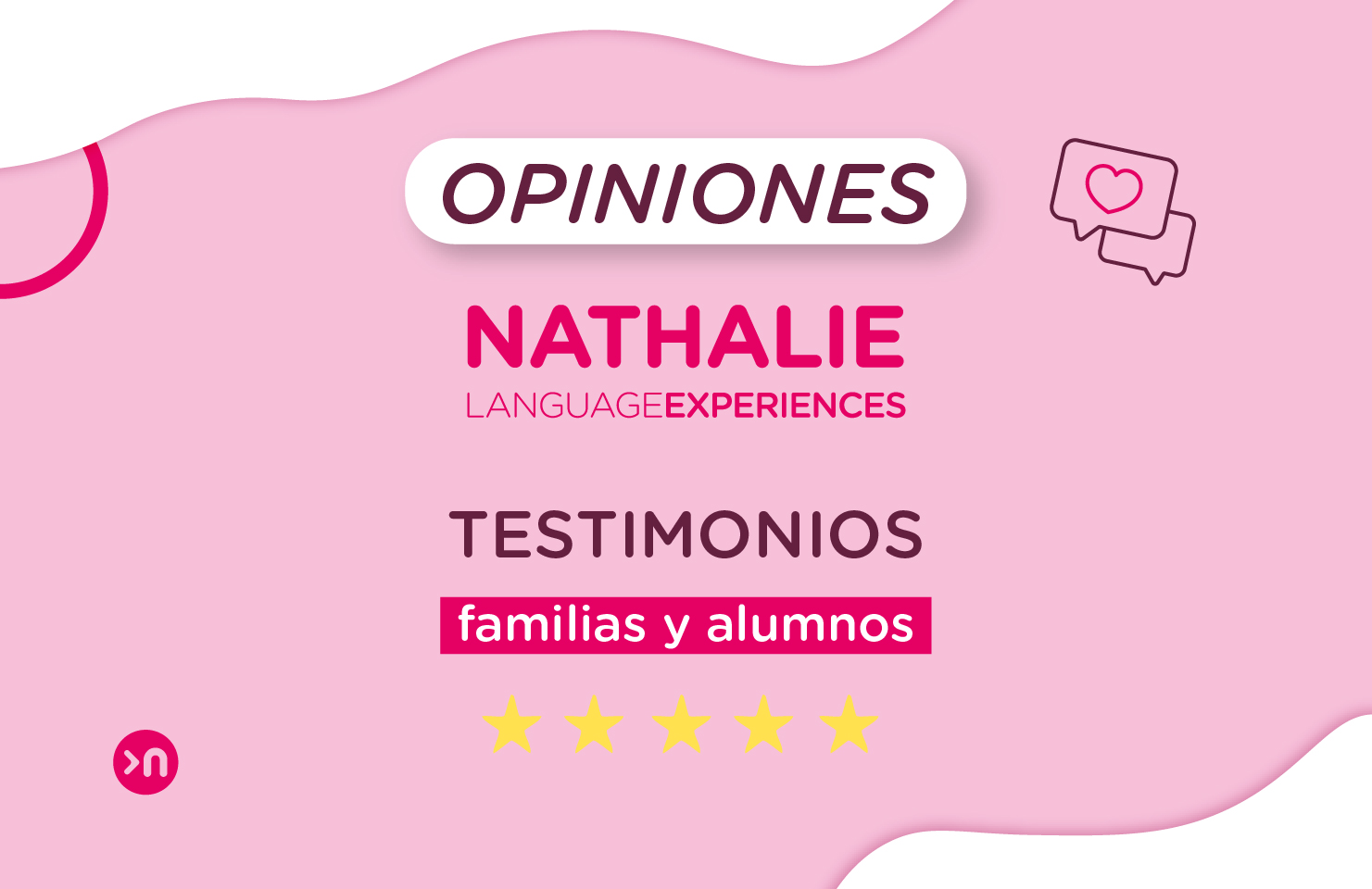 Opiniones Nathalie Languages testimonios de familias y alumnos