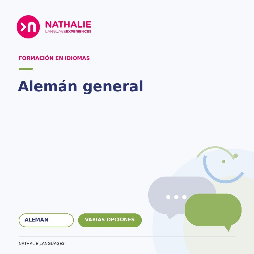 Portada del curso Alemán general de Nathalie Languages.