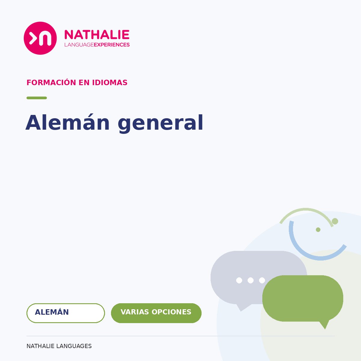 Portada del curso Alemán general de Nathalie Languages.